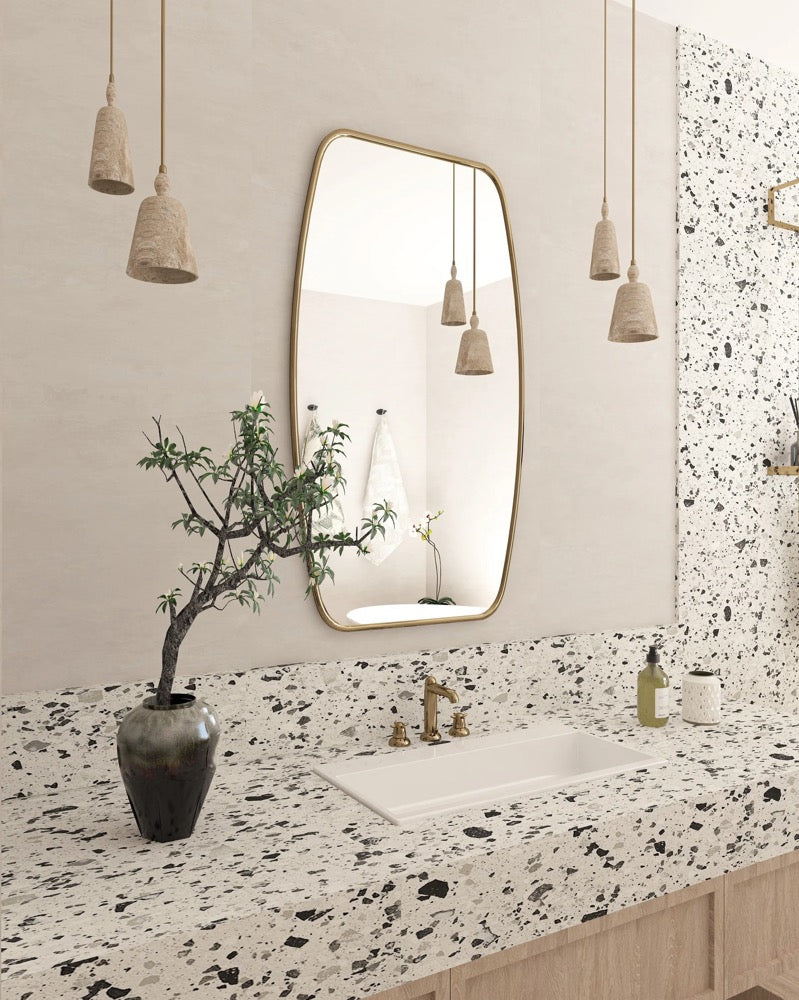 Katie Irregular Wall Mirror Home Decor Asymmetrical Wall Hung Aesthetic Mirror Interior Design